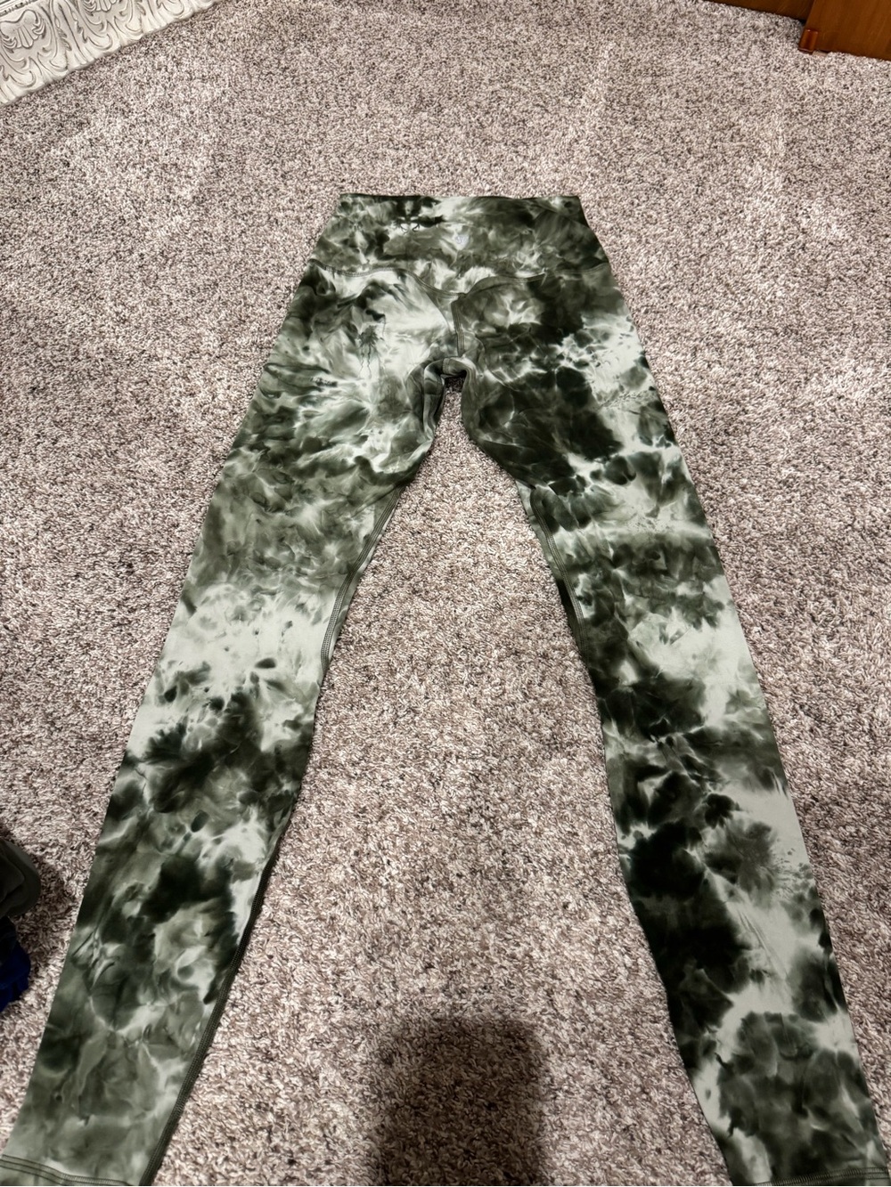 Lululemon Align Tie-Dye Olive Green Leggings